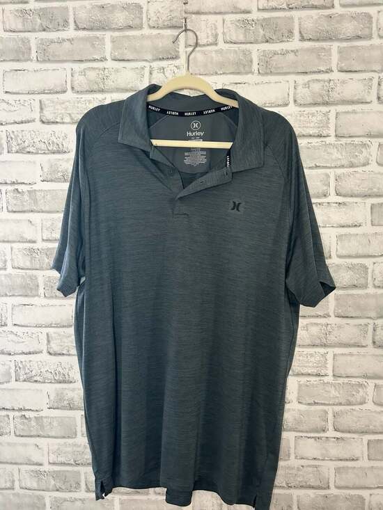 Hurley Other - Hurley Men's Heathered Moisture-Wicking Performance Polo Shirt